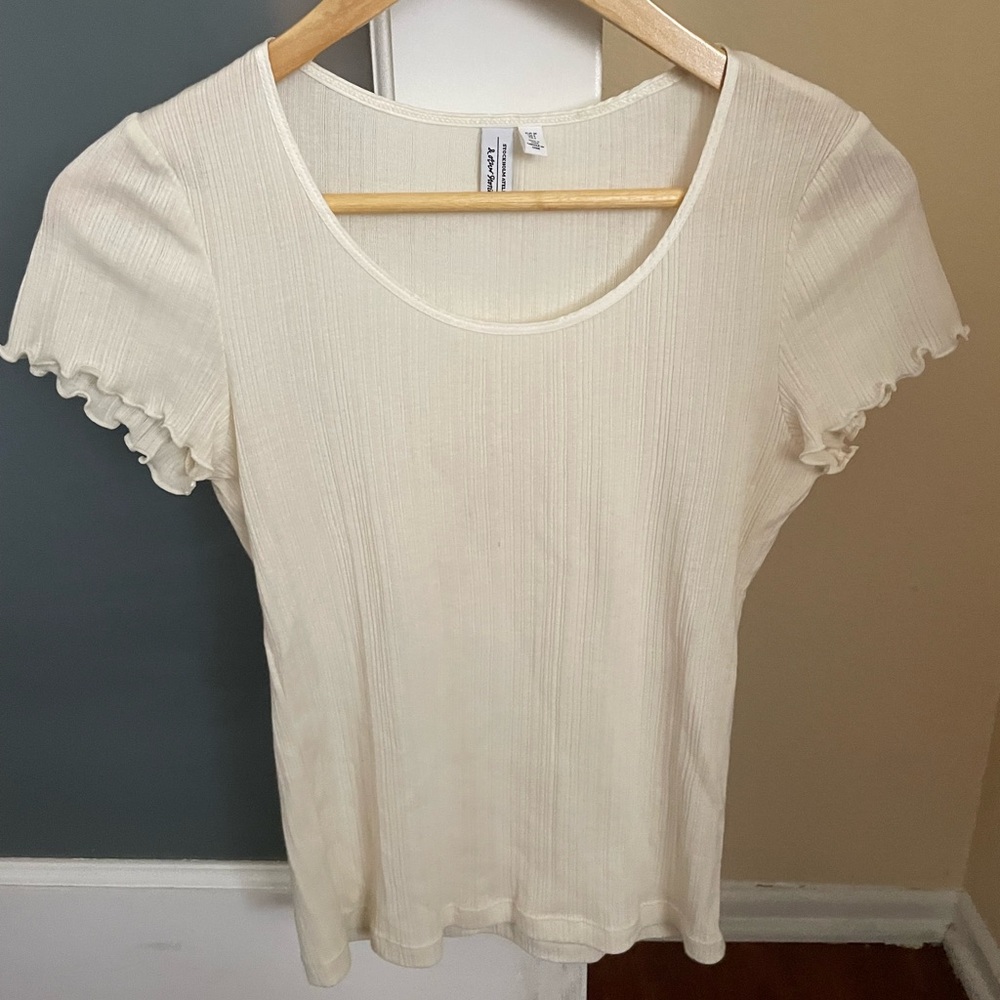 cropped textured blouse